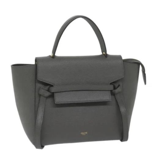 Pre-owned Leather celine-bags Celine Vintage , Gray , Dames