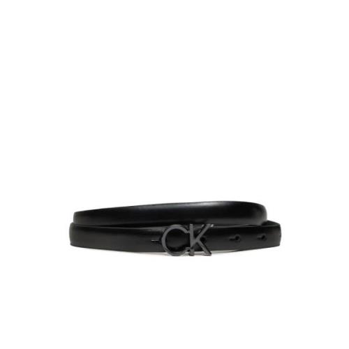 Smalle Leren Riem Collectie Herfst/Winter Calvin Klein , Black , Dames