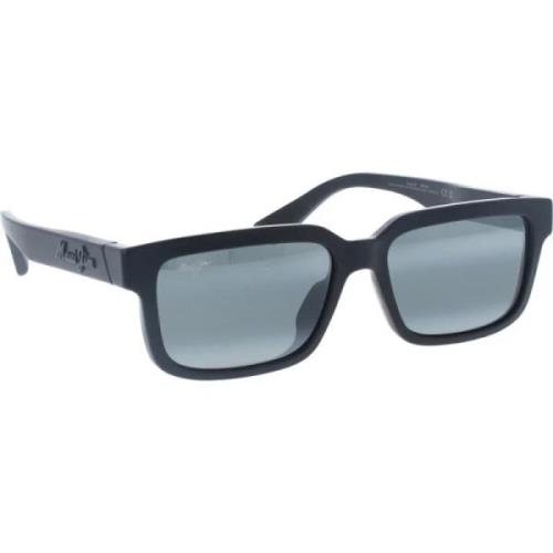 Stijlvolle Hiapo Zonnebril Maui Jim , Black , Unisex