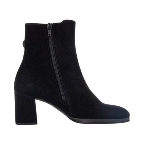 Zwarte Gesloten Booties Enkellaarzen Gabor , Black , Dames