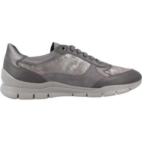 Stijlvolle Sneakers voor Vrouwen Geox , Gray , Dames