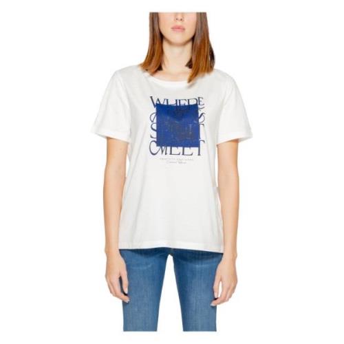 Dames T-shirt Lente/Zomer Collectie Street One , White , Dames