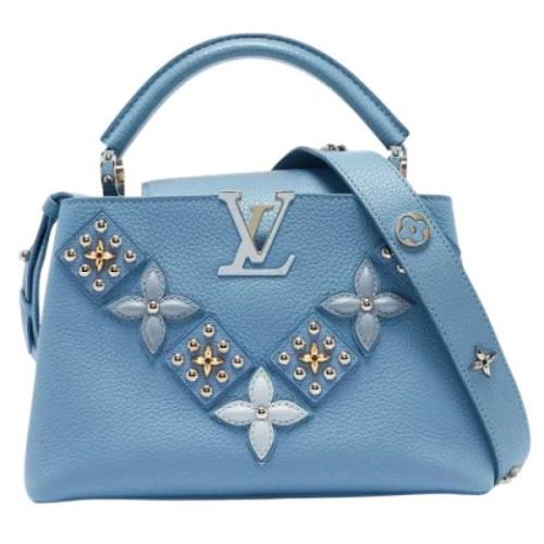 Pre-owned Leather louis-vuitton-bags Louis Vuitton Vintage , Blue , Da...