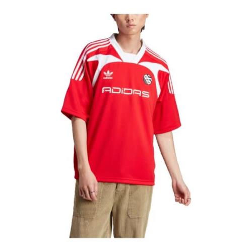 Oversized Short Sleeve Jersey Adidas , Red , Heren