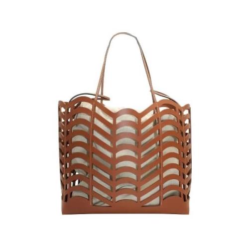 Pre-owned Leather totes Chloé Pre-owned , Brown , Dames