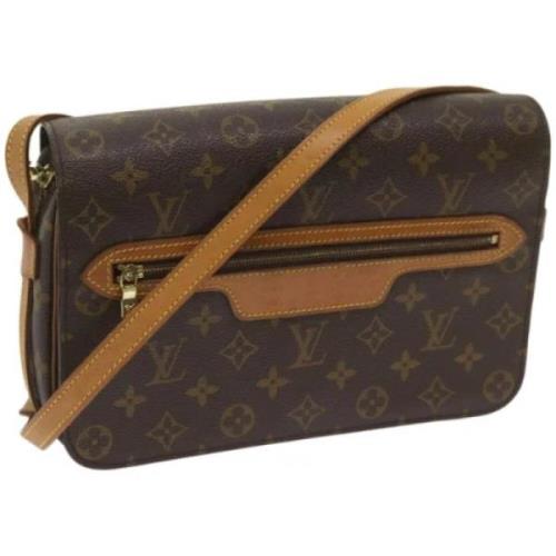 Pre-owned Canvas shoulder-bags Louis Vuitton Vintage , Brown , Dames