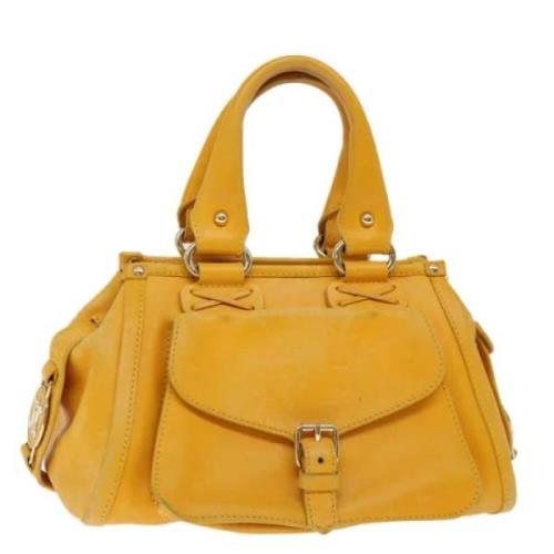 Pre-owned Leather celine-bags Celine Vintage , Yellow , Dames