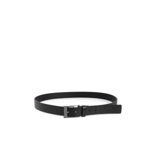 Sleek Leren Riem Herfst/Winter Collectie Calvin Klein , Black , Heren