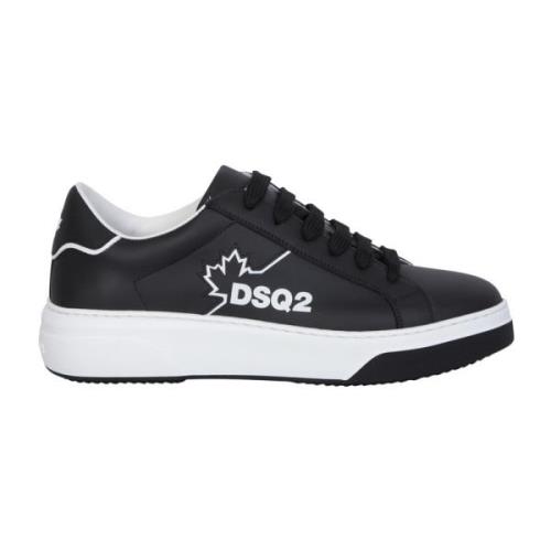 Zwarte Bumper Sneakers Ss24 Dsquared2 , Black , Heren