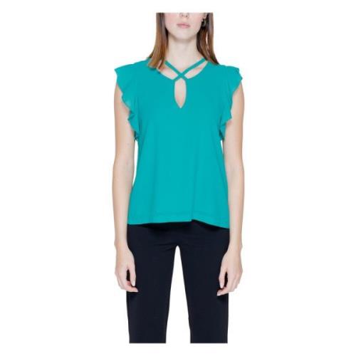 Korte Mouw Blouse Dames Collectie Rinascimento , Green , Dames