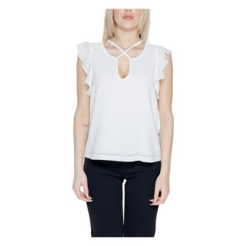 Korte Mouw Damesblouse Rinascimento , White , Dames