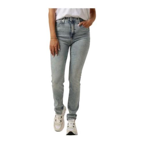 High Rise Skinny Jeans Calvin Klein , Blue , Dames