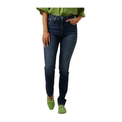 High Rise Skinny Jeans Calvin Klein , Blue , Dames