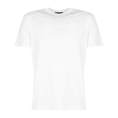 Elegante Ronde Hals T-Shirt Les Hommes , White , Heren