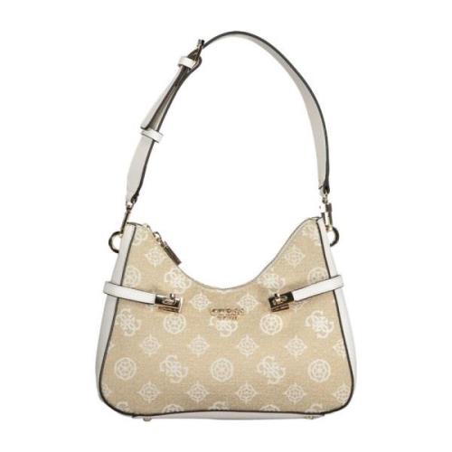 Moderne Witte Handtas Guess , Beige , Dames