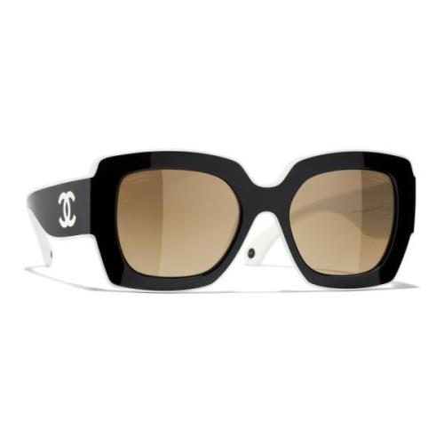 Ch6059 1656M2 Sunglasses Chanel , Black , Dames