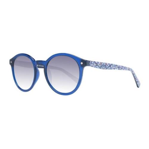 Blauwe Ronde Gradient Zonnebril 100% UV Bescherming Ted Baker , Blue ,...