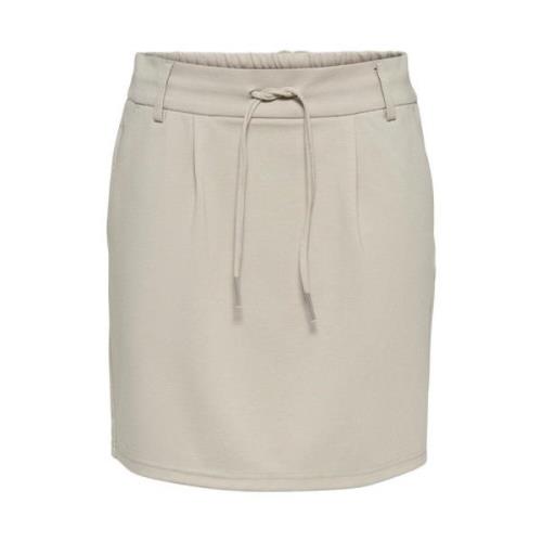 Poptrash Easy Skirt in Pumice Stone Only , Beige , Dames