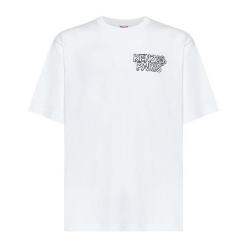 Stijlvolle beige T-shirts en polos Kenzo , White , Heren