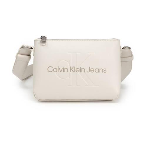 Camera Pouch21 Mono Calvin Klein Jeans , White , Dames