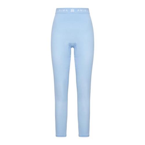 Ribbed Seamless Legging Broek Amiri , Blue , Dames