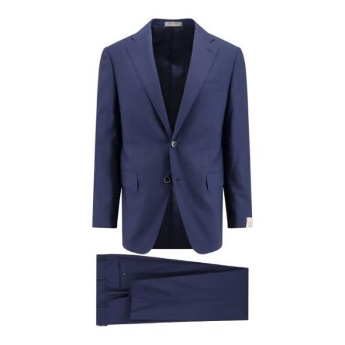 Blauw Blazer Pak Klassieke Revers Corneliani , Blue , Heren