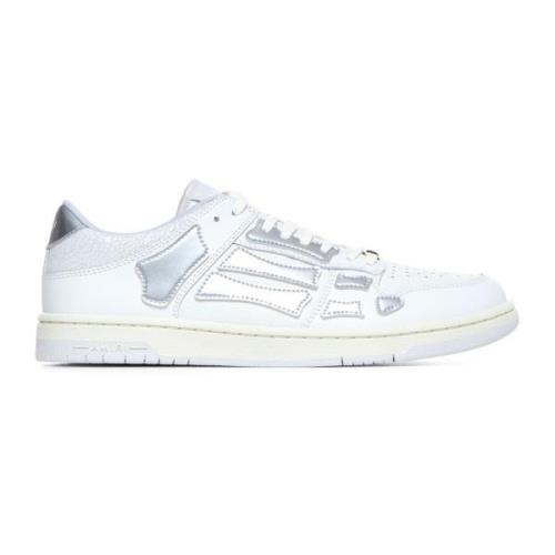 Witte Metallic Lage Top Sneakers Amiri , Multicolor , Heren