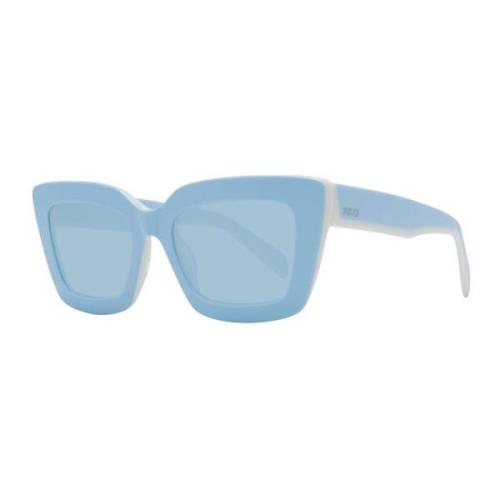 Blauwe Rechthoekige Zonnebril met UV-bescherming Emilio Pucci , Blue ,...