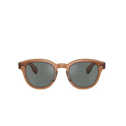 Cary Grant Sun Ovale Zonnebril Oliver Peoples , Brown , Unisex