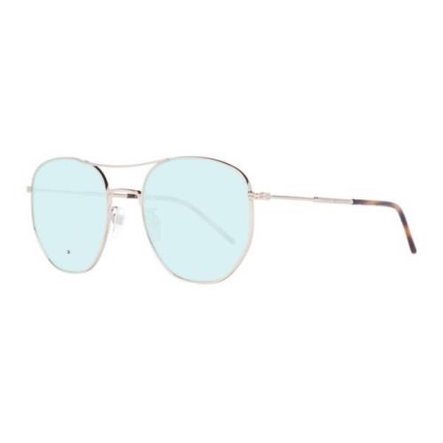 Rose Gold Aviator Zonnebril met Groene Lenzen Tommy Hilfiger , Multico...