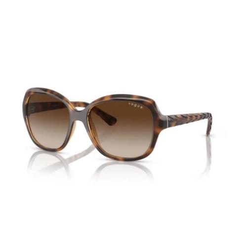 Vierkante zonnebril - Stijlvol en elegant Vogue , Brown , Dames