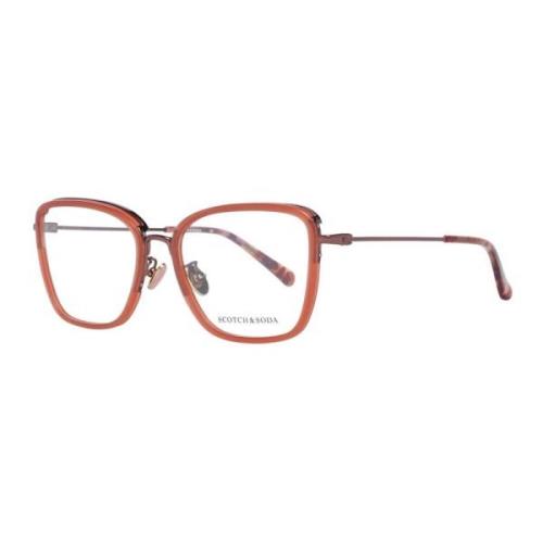 Rode Vierkante Optische Frames Scotch & Soda , Red , Dames