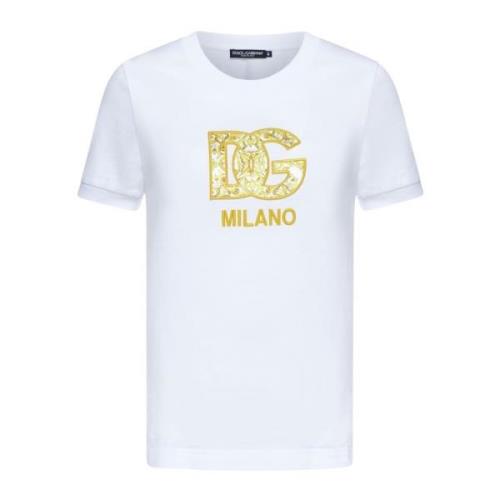 Stijlvolle T-shirts en Polos Dolce & Gabbana , White , Dames