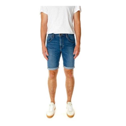 Denim 5-Pocket Shorts Regular Fit Lee , Blue , Heren