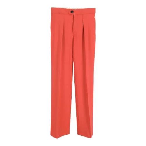 Pre-owned Wool bottoms Chloé Pre-owned , Orange , Dames