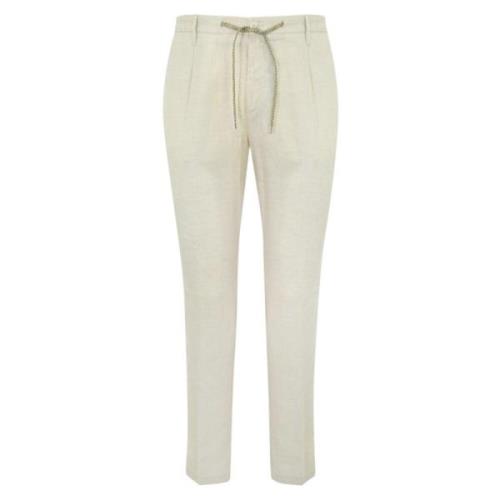 Slim Fit Natuurlijke Broek Daniele Alessandrini , Beige , Heren