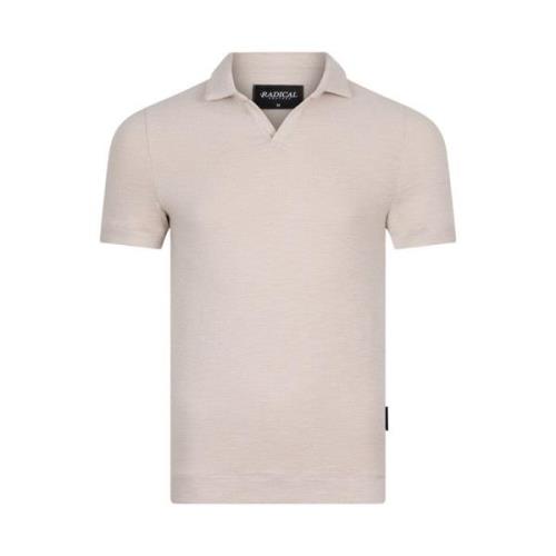 Buttonless Towelling Polo Shirt | Beige Radical , Beige , Heren