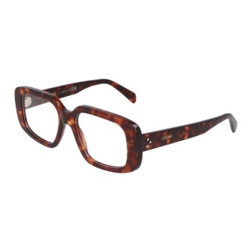 Vierkante Acetaatframe Bril Celine , Brown , Unisex