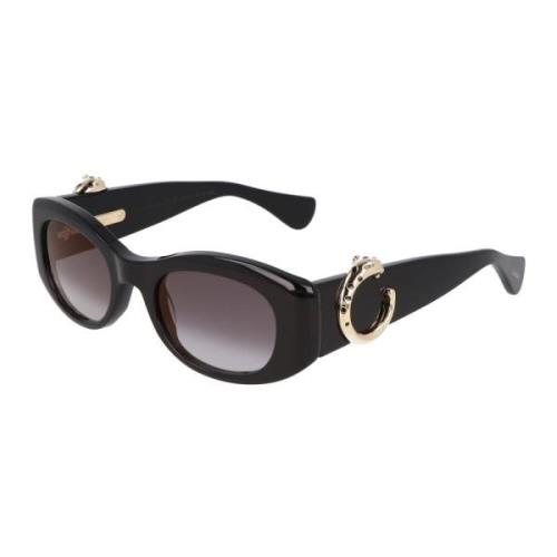 Cat Eye Zonnebril Cartier , Black , Unisex