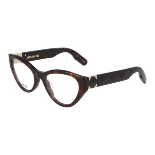 Cat Eye Bril Trendy Collectie Dior , Brown , Unisex