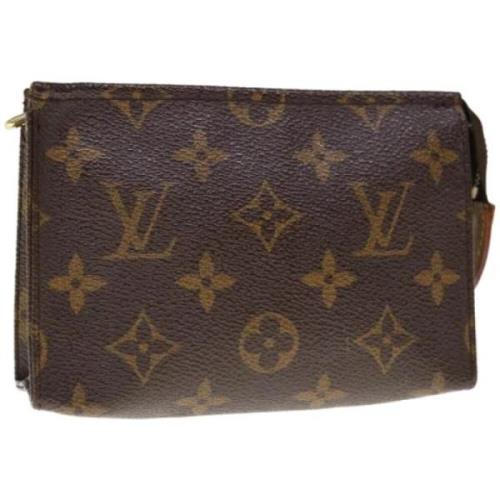 Pre-owned Canvas pouches Louis Vuitton Vintage , Brown , Dames