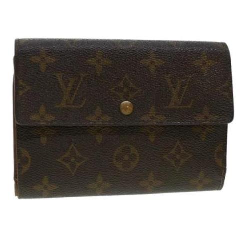 Pre-owned Canvas wallets Louis Vuitton Vintage , Brown , Dames