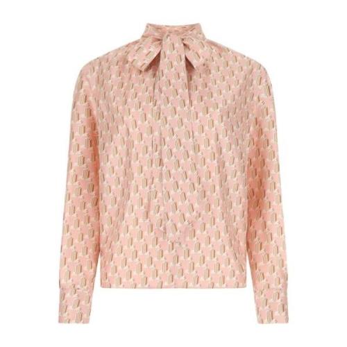 Zijden Geborduurde Blouse Lanvin , Multicolor , Dames