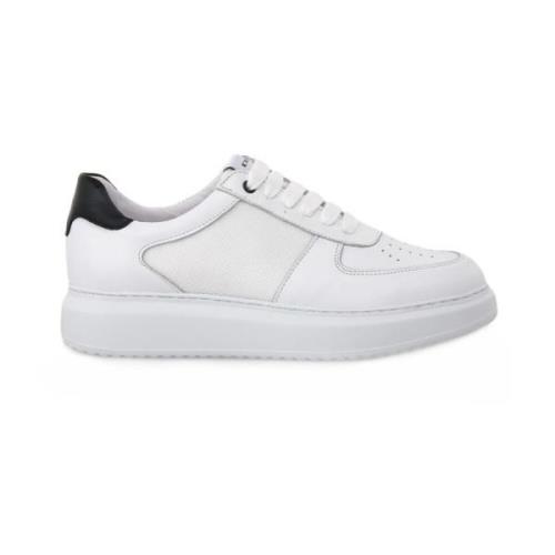 Witte Nappa Leren Schoenen Exton , White , Heren