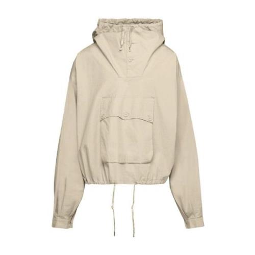 Off White Hoodie Pullover Jacket Maison Margiela , Beige , Heren