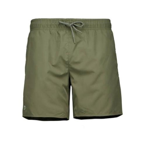 Groene zwemshort met logo Lacoste , Green , Heren