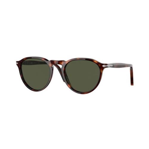 Klassieke Havana Groene Zonnebril Persol , Brown , Unisex