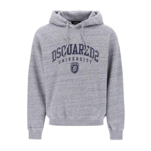 Hoodie Sweatshirt Dsquared2 , Gray , Heren