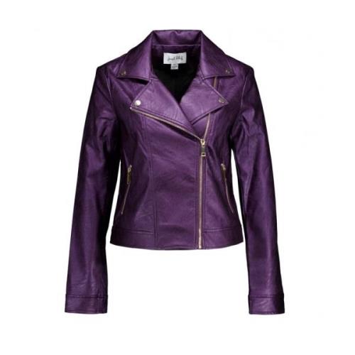 Paarse Leren Jas Vrouwen Joseph Ribkoff , Purple , Dames