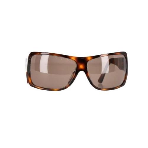 Pre-owned Plastic sunglasses Chanel Vintage , Brown , Dames